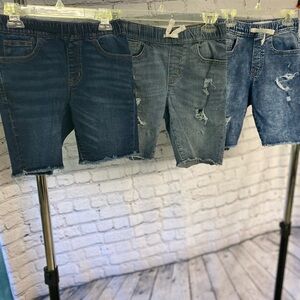Stylish Denim Shorts Trio Boys sz 8 OLD NAVY
